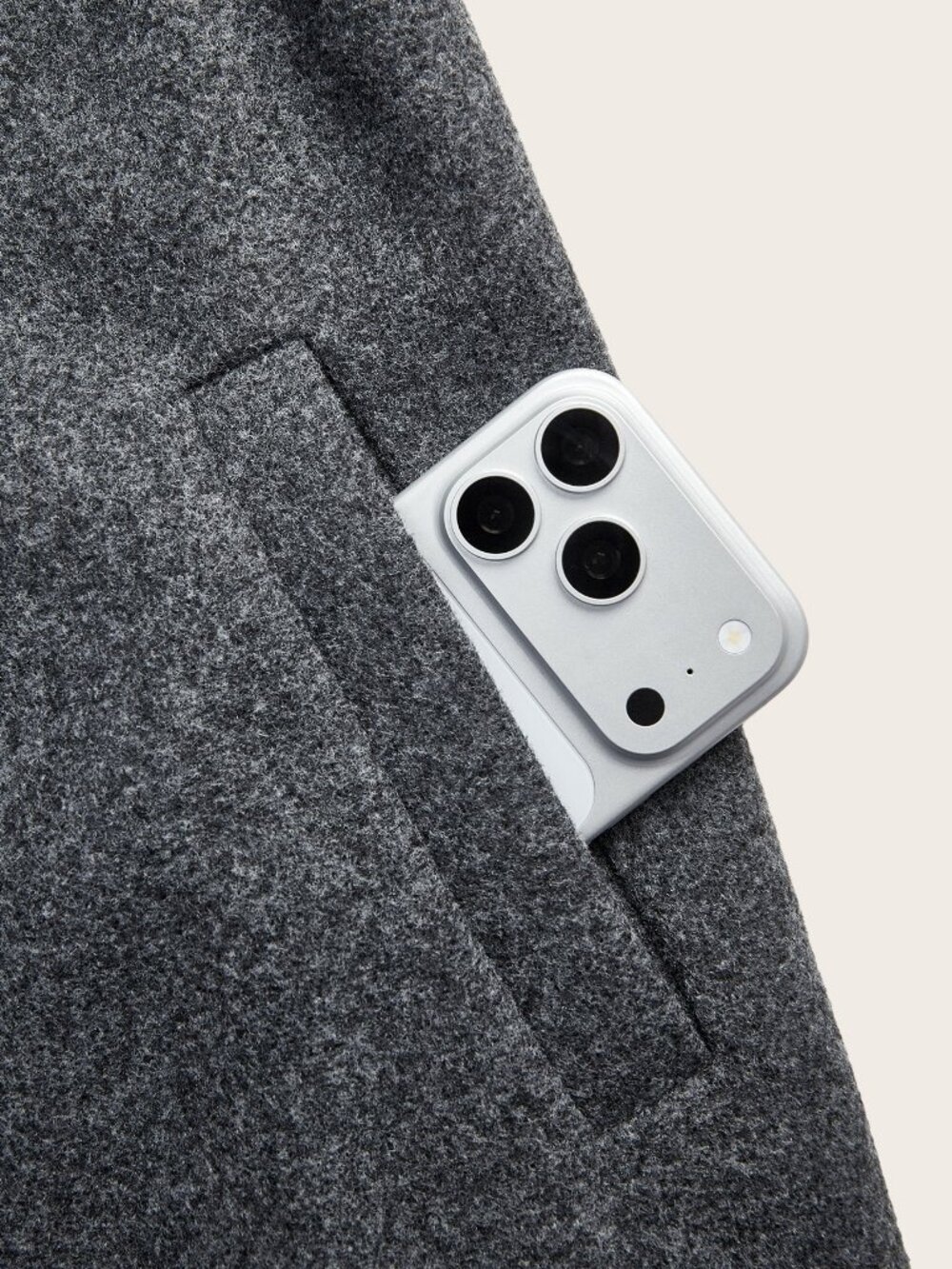 Grey Elegant Women's Double-Breasted Shawl Collar Lined Jacket - Picture 8 of 10